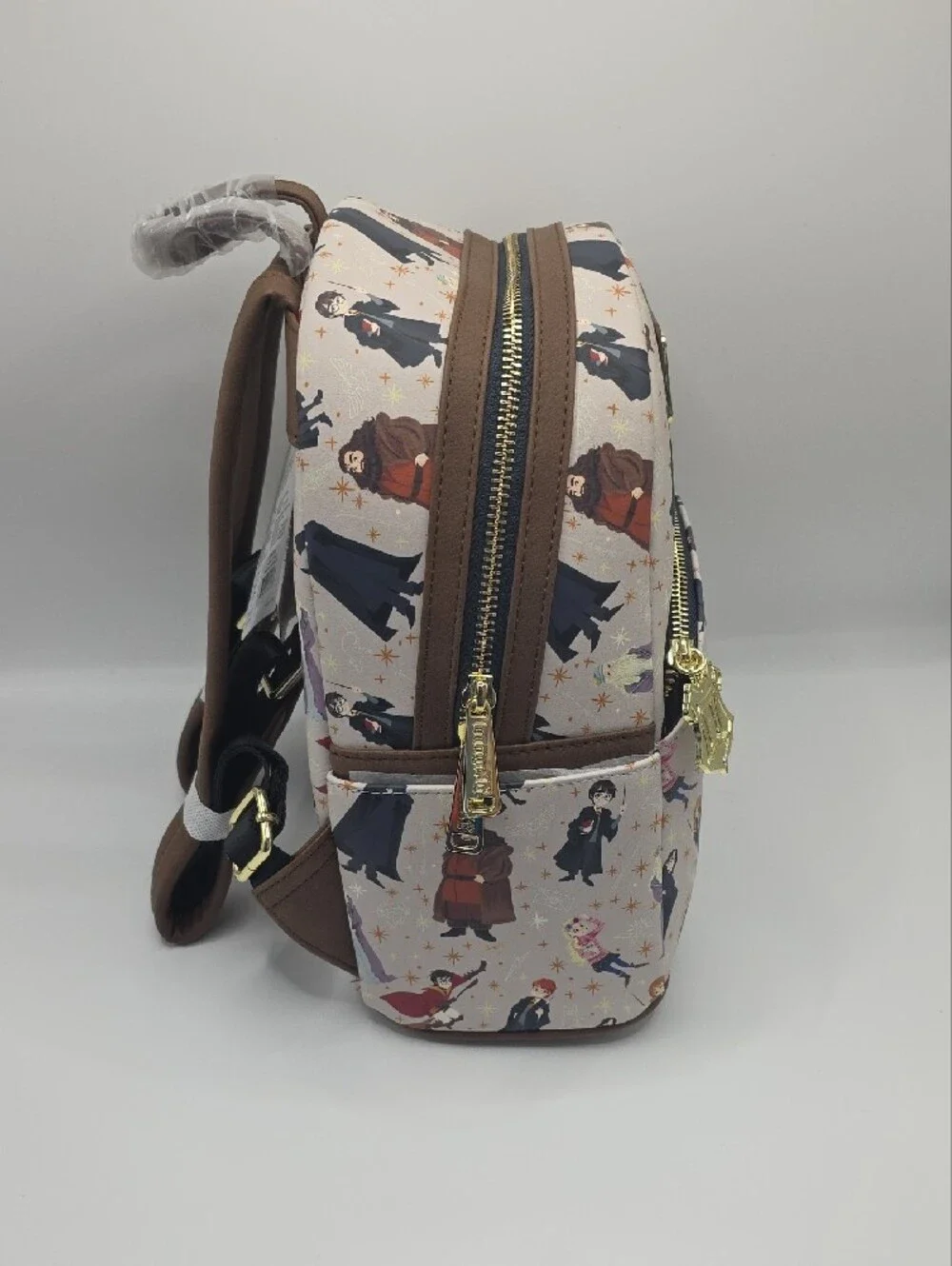 Loungefly Harry Potter Spring Characters Mini Backpack - Ivory With Brown Trim
